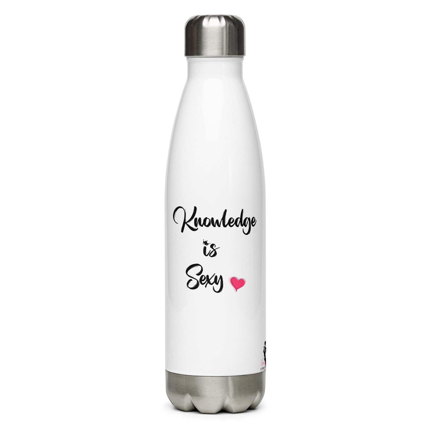 Stainless Steel Water Bottle - Knowledge is sexy