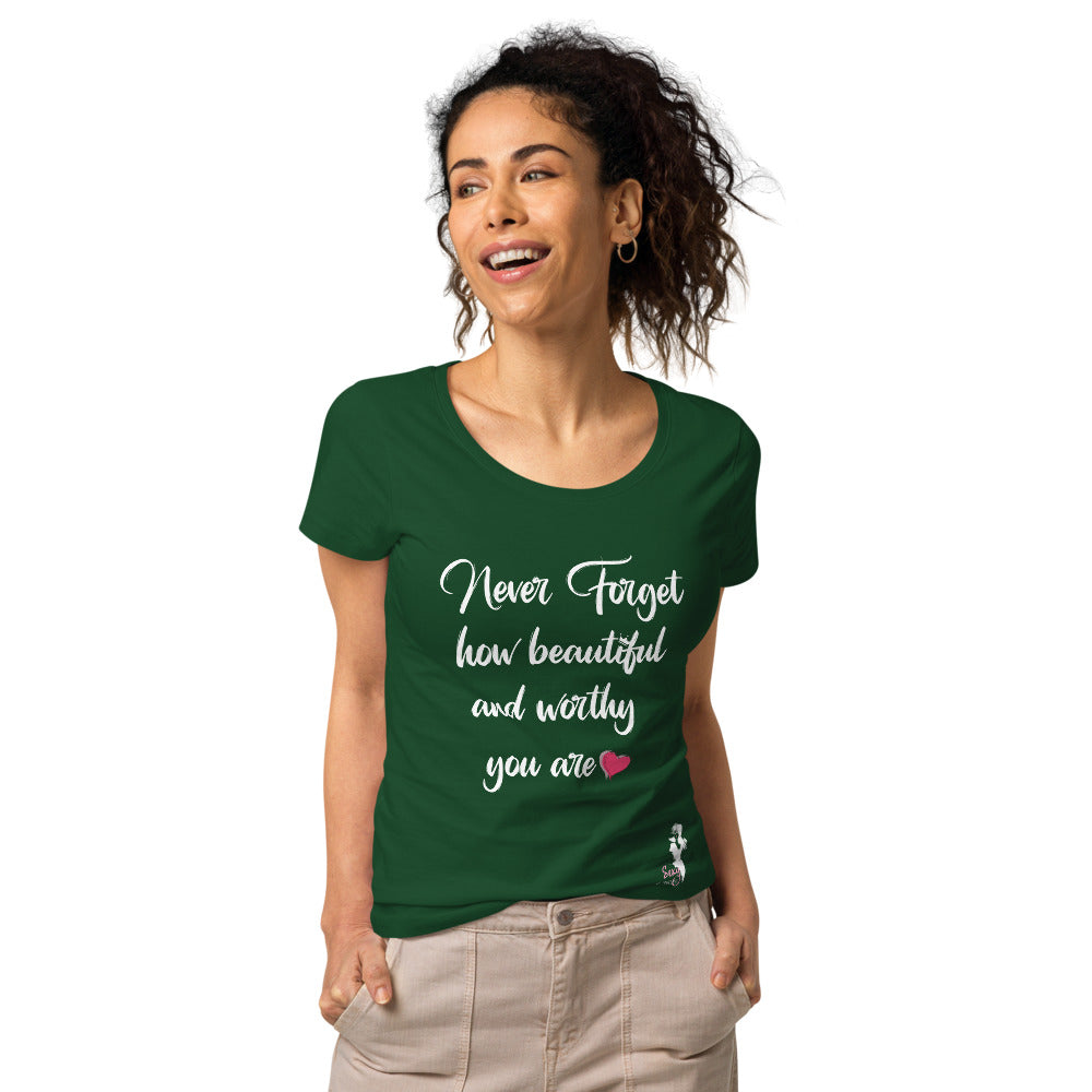 Never forget organic t-shirt