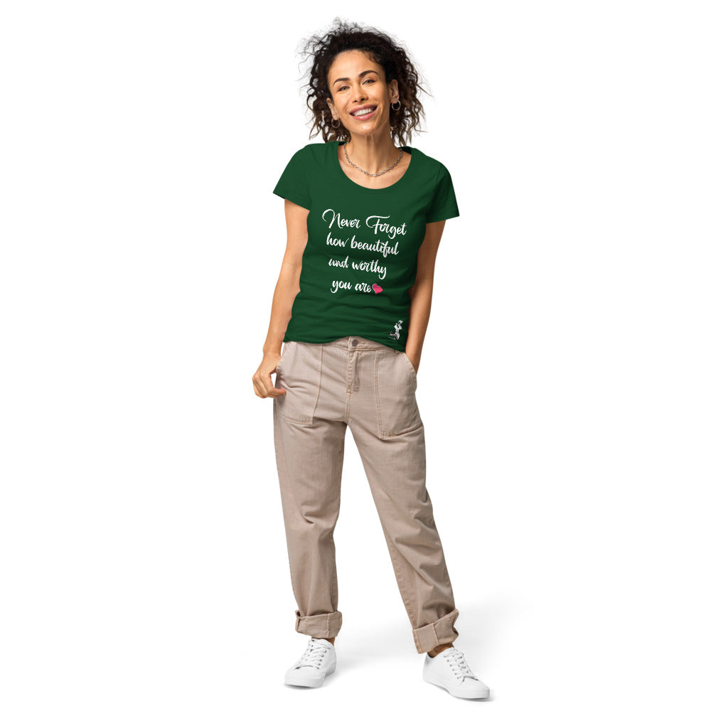 Never forget organic t-shirt