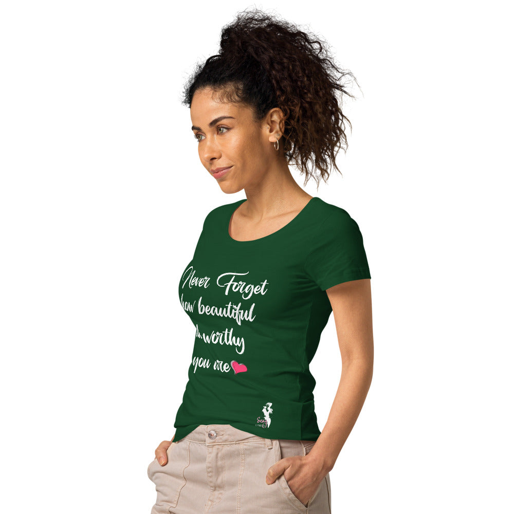 Never forget organic t-shirt