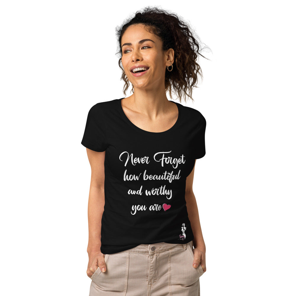 Never forget organic t-shirt