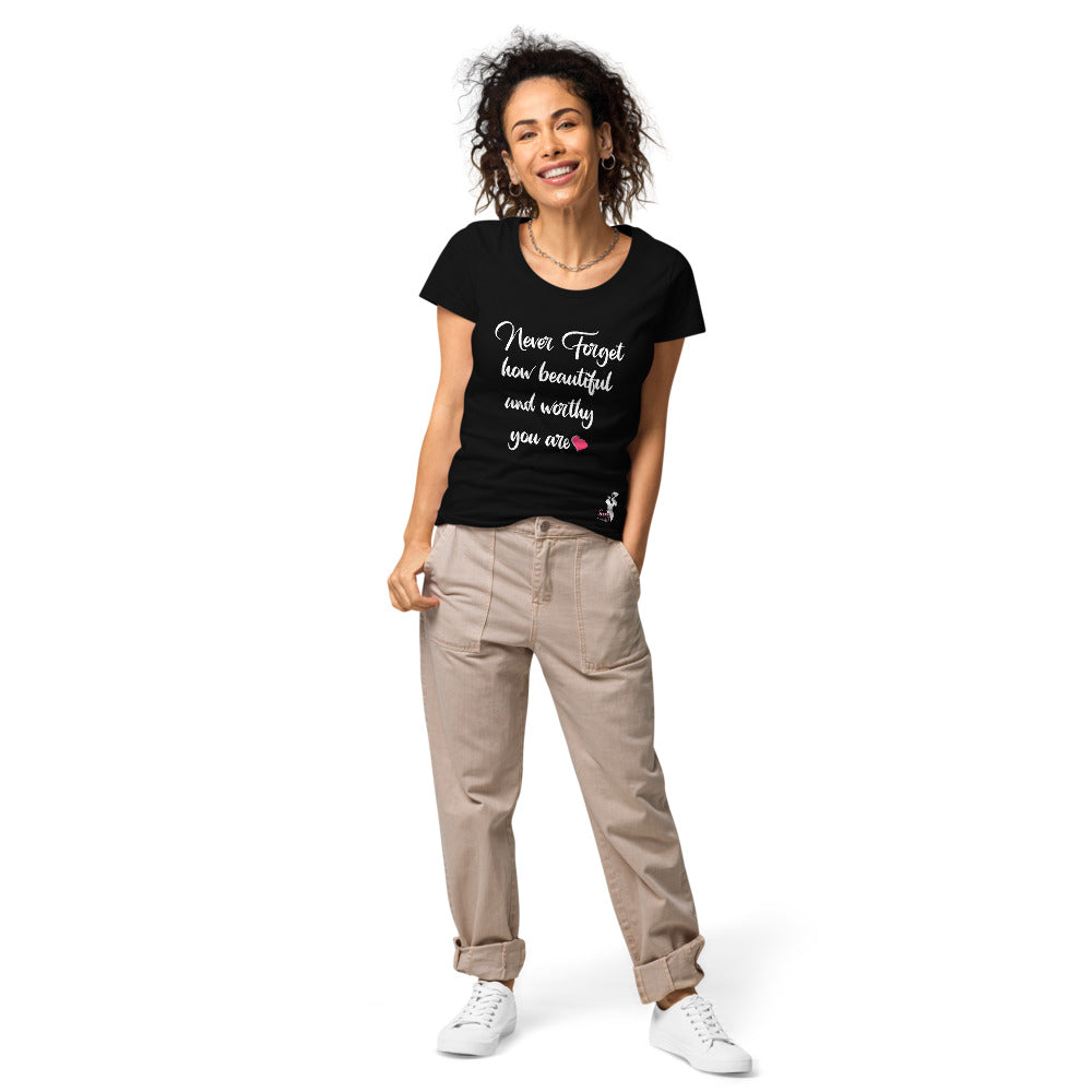 Never forget organic t-shirt