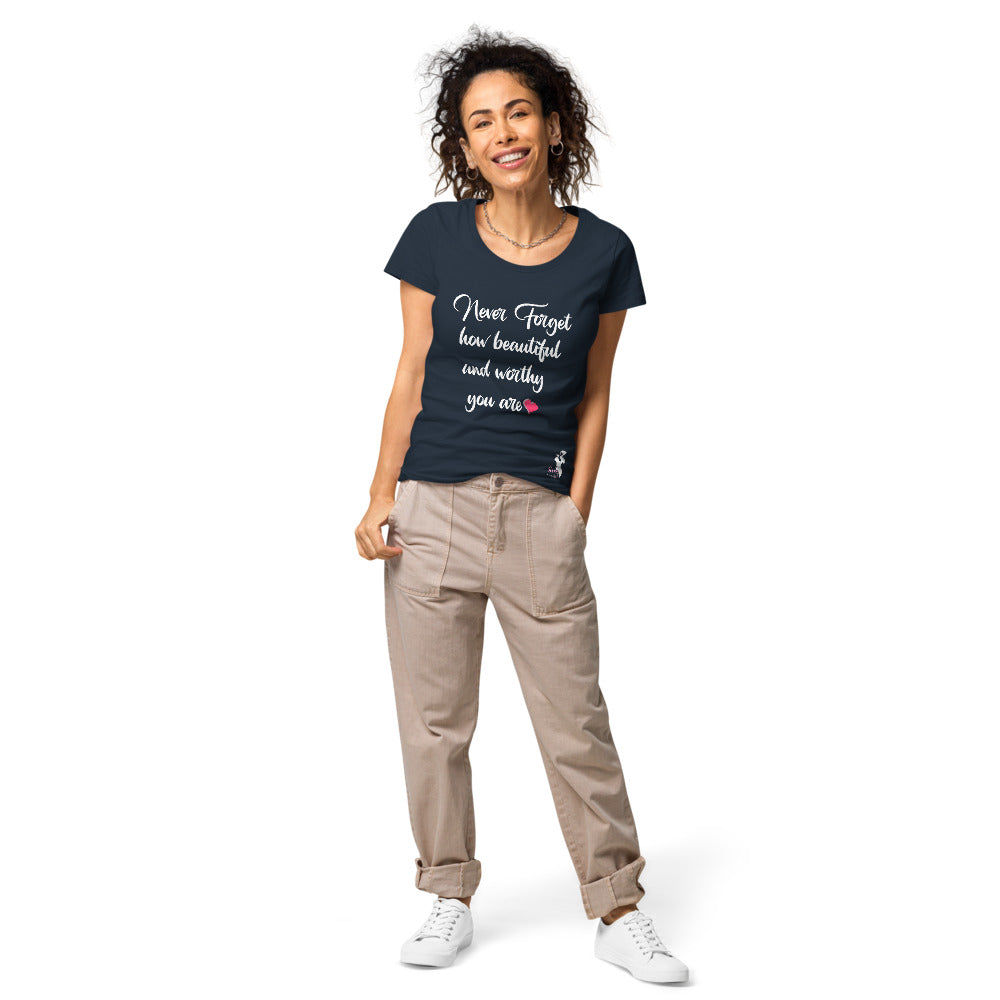 Never forget organic t-shirt