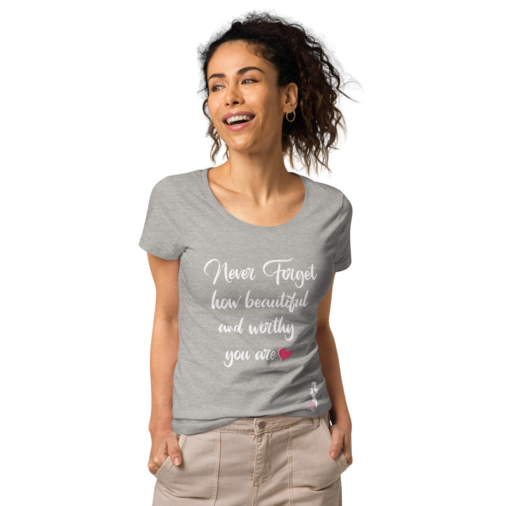 Never forget organic t-shirt