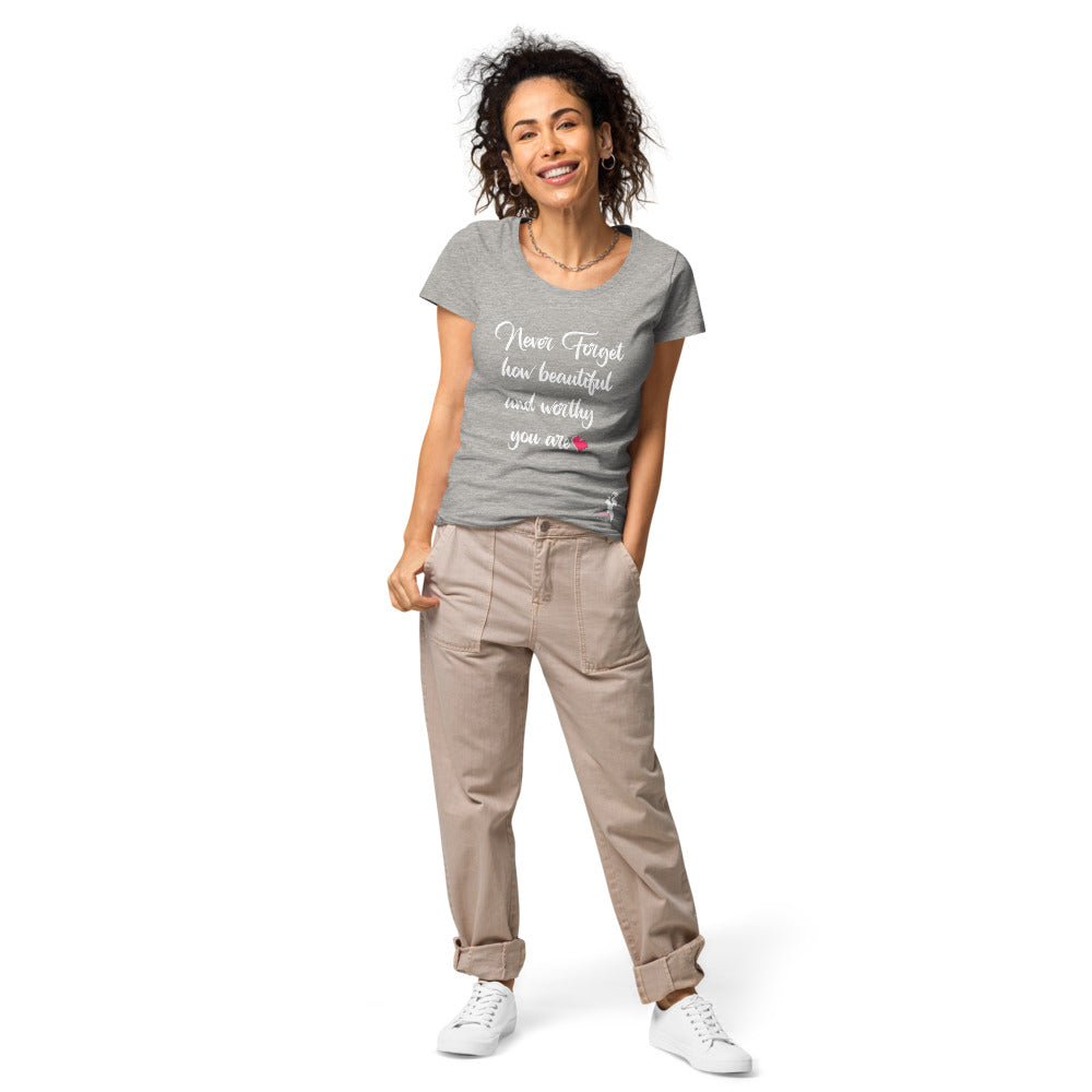 Never forget organic t-shirt