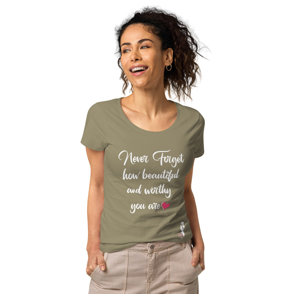 Never forget organic t-shirt