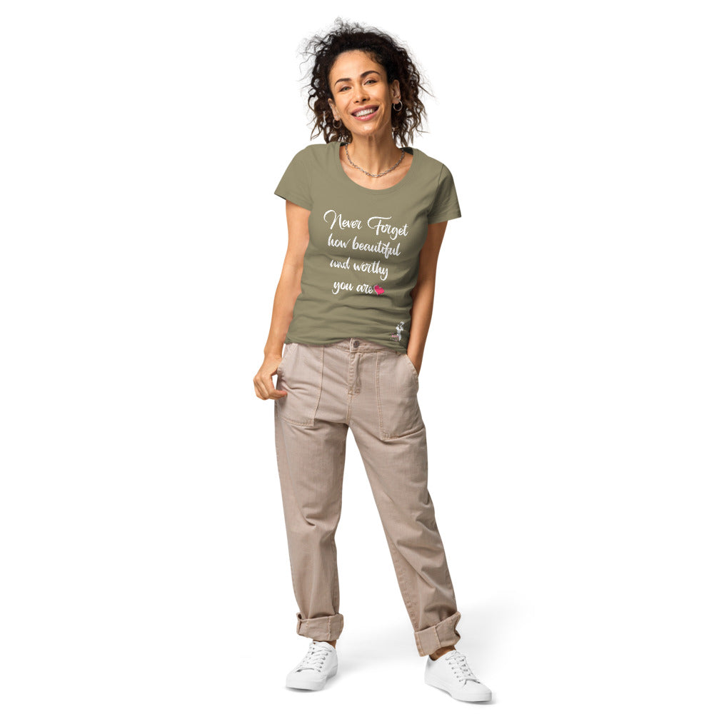 Never forget organic t-shirt