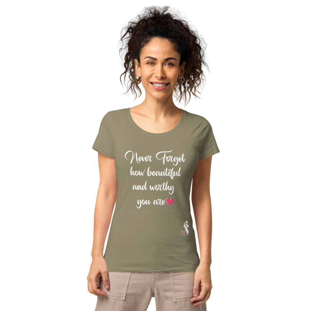 Never forget organic t-shirt
