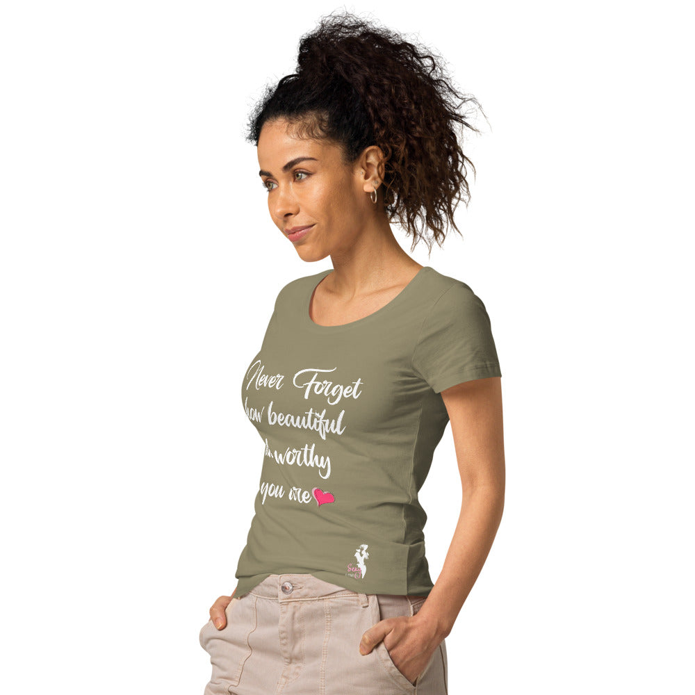 Never forget organic t-shirt