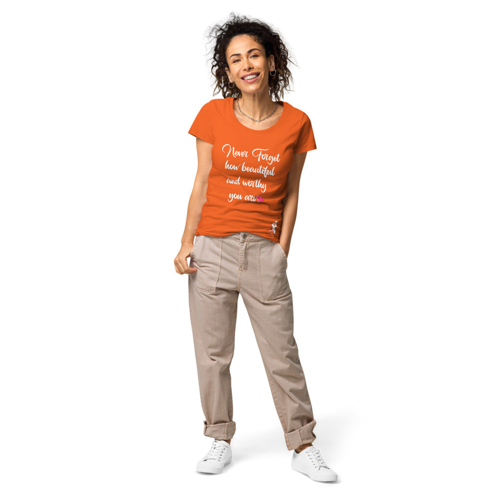 Never forget organic t-shirt