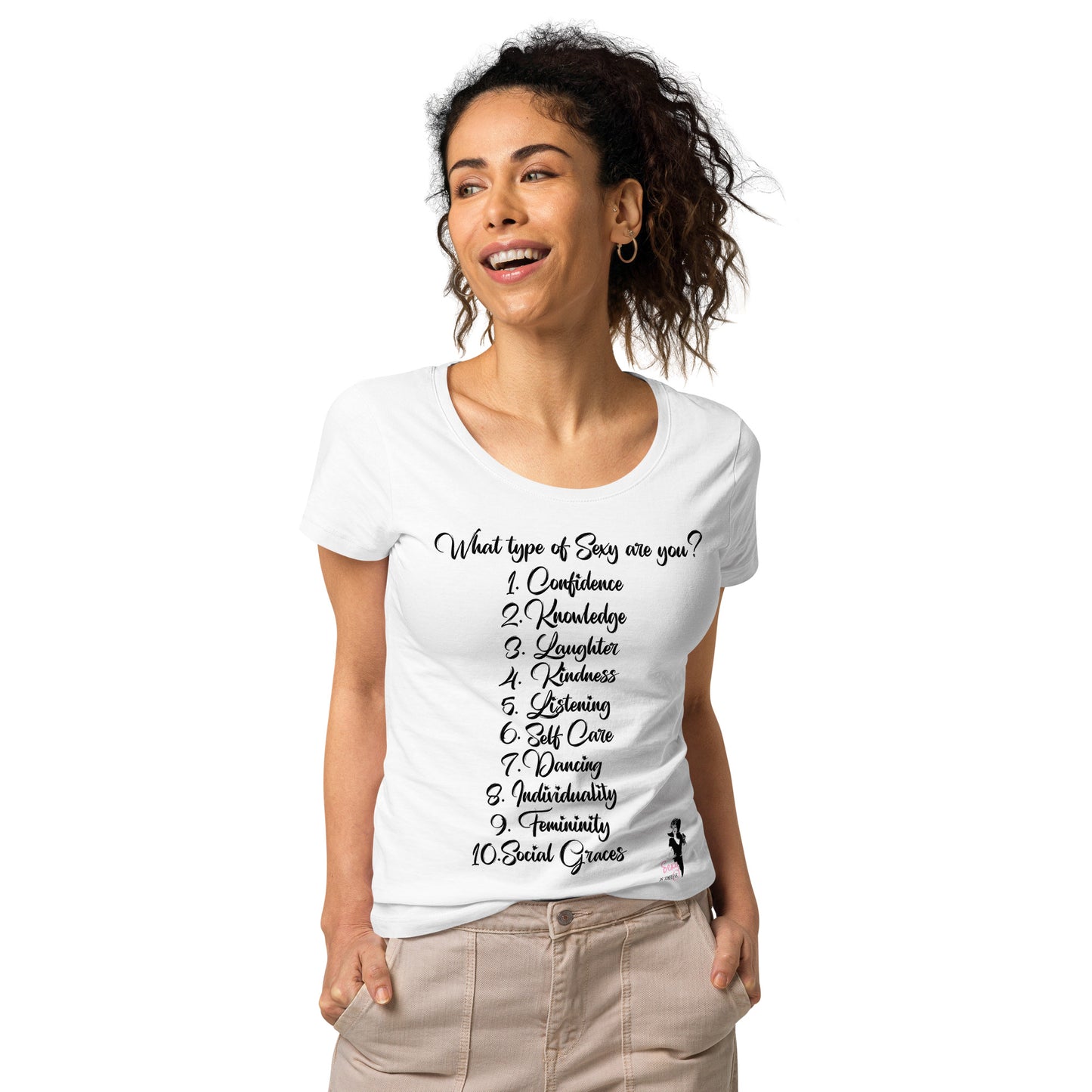 What type of sexy are you? organic white t-shirt