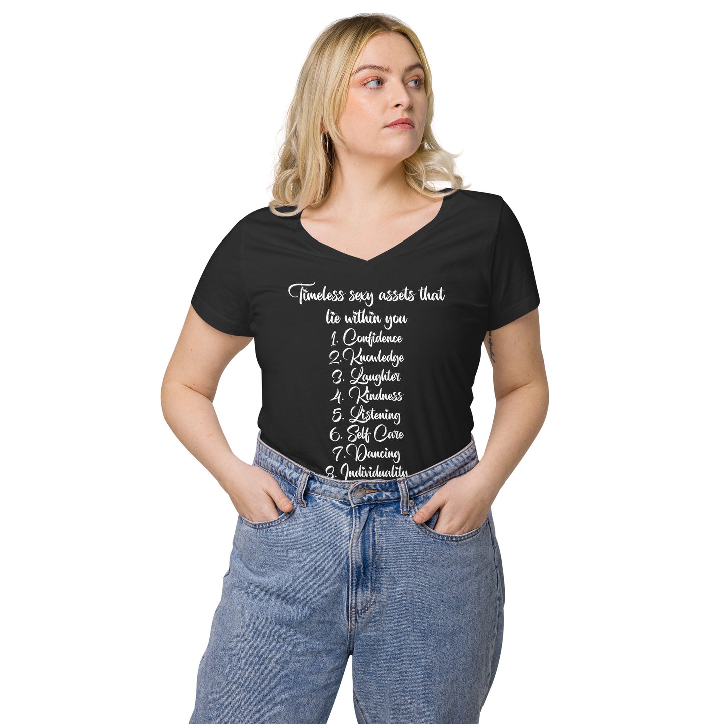 Timeless Sexy assets v-neck t-shirt