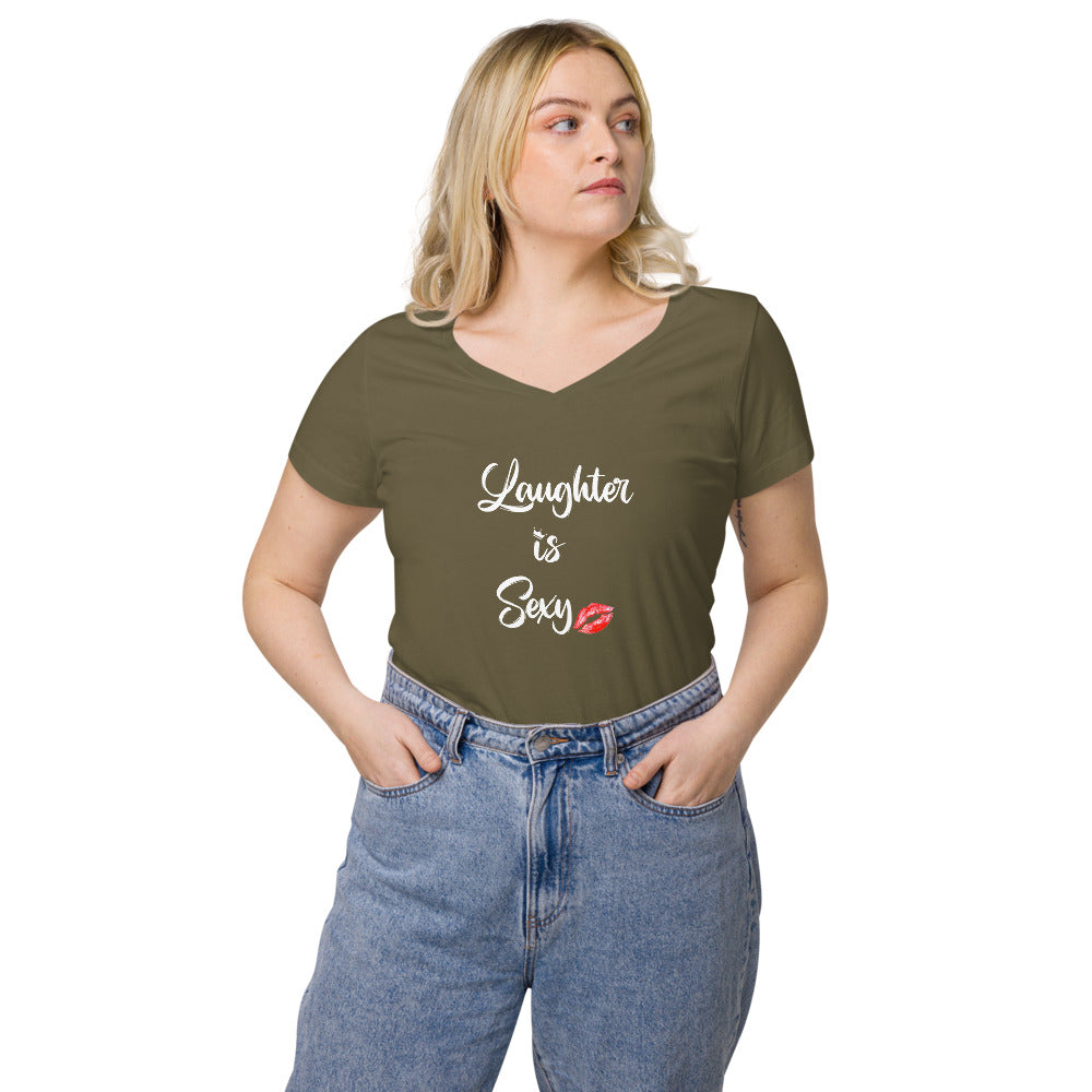 Laughter is Sexy v-neck t-shirt