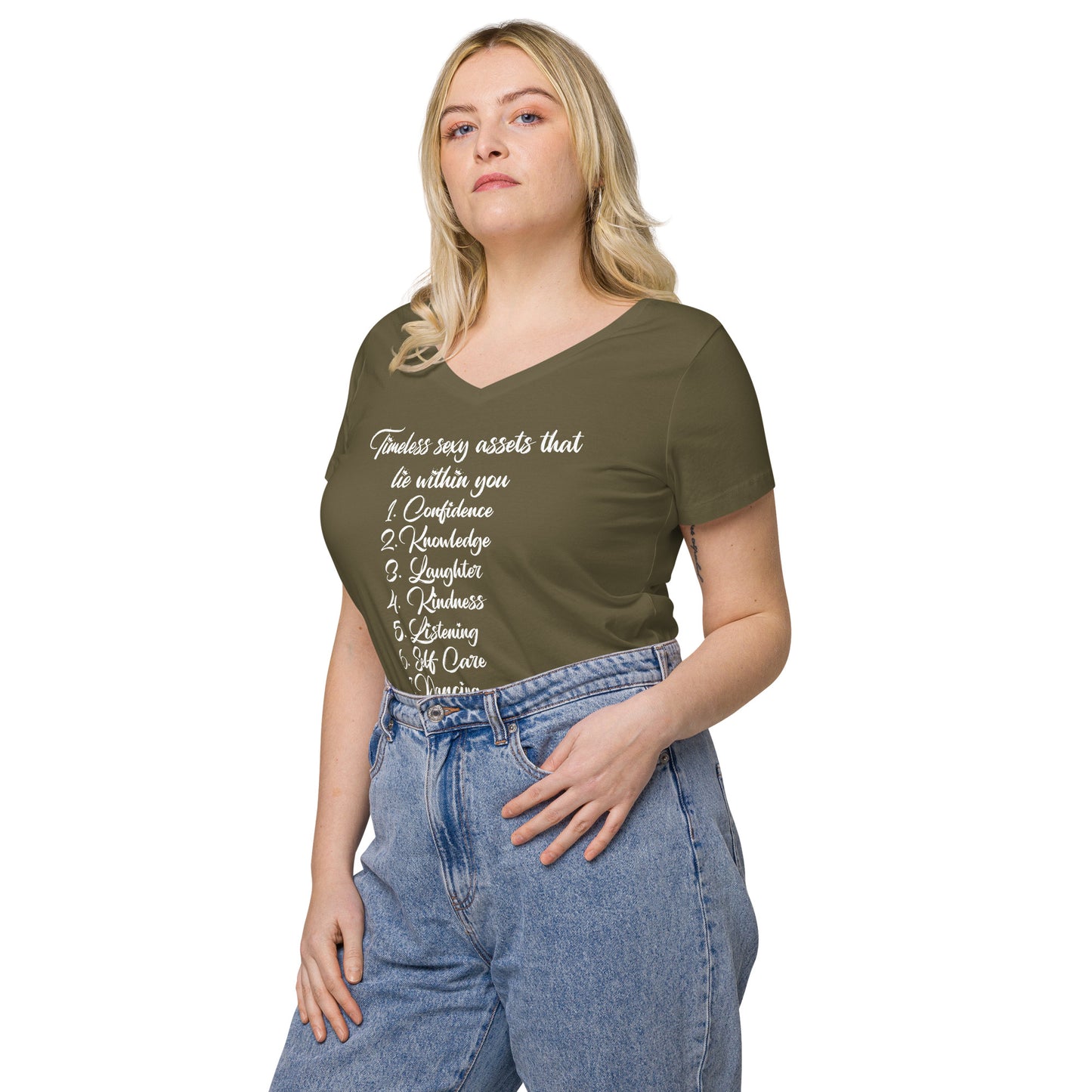 Timeless Sexy assets v-neck t-shirt