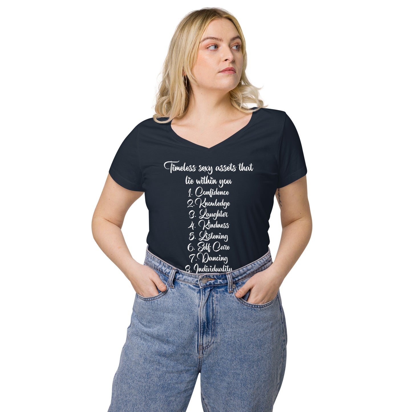 Timeless Sexy assets v-neck t-shirt