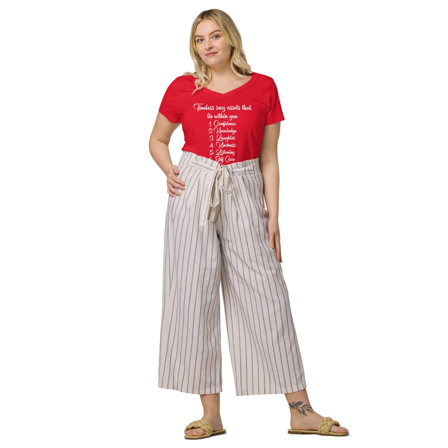 Timeless Sexy assets v-neck t-shirt