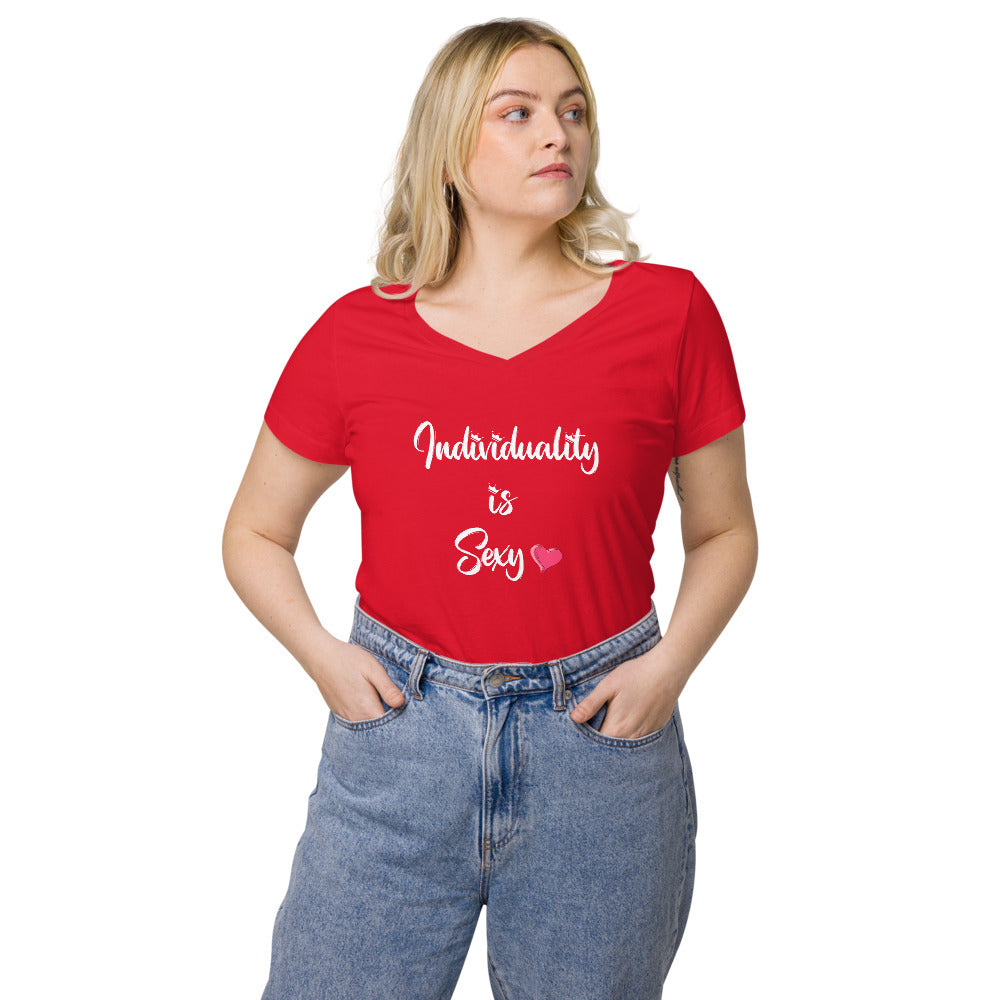 Individuality is Sexy v-neck t-shirt