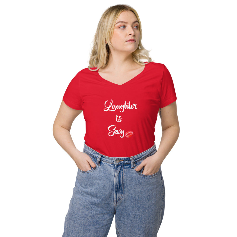 Laughter is Sexy v-neck t-shirt