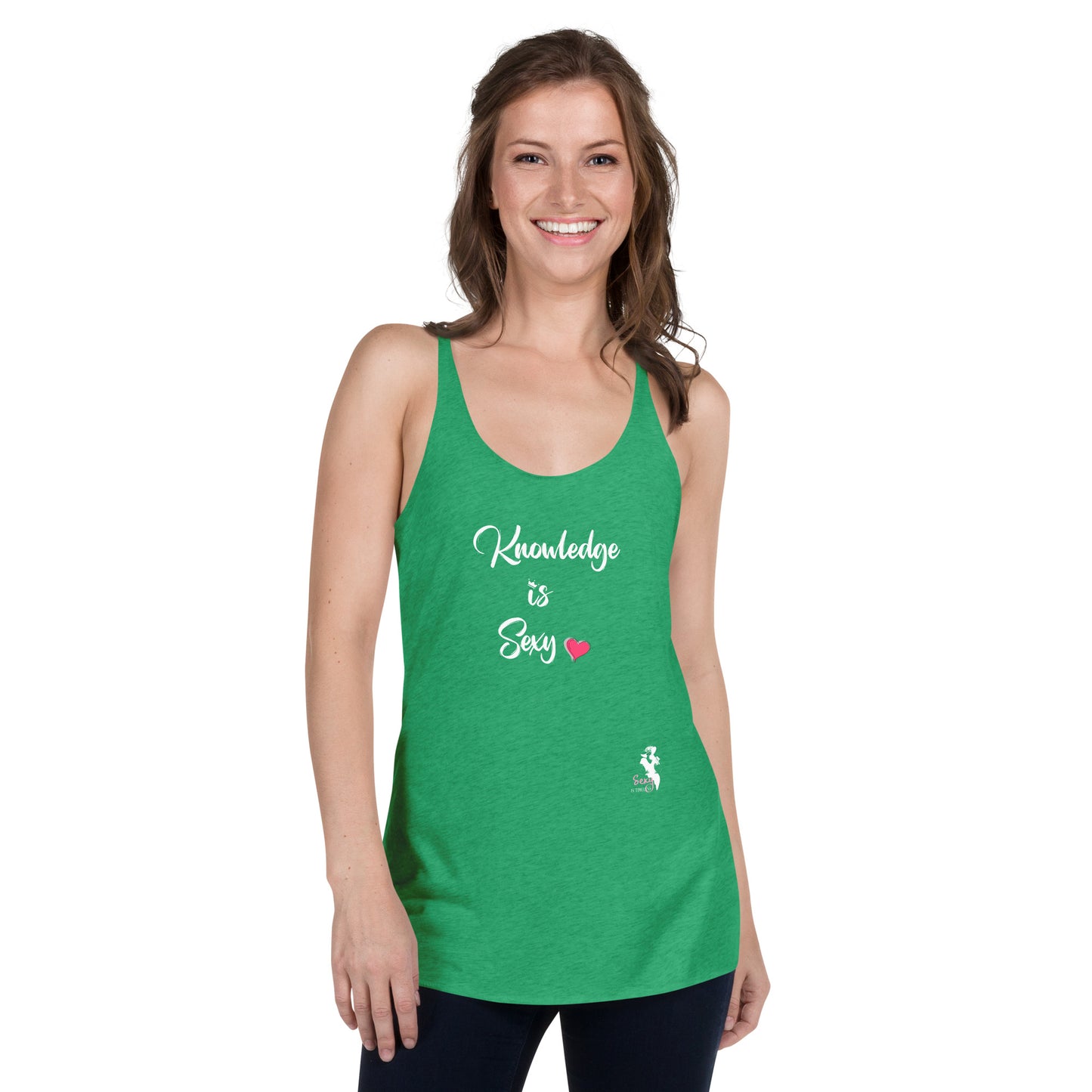 Women's Racerback Tank - Knowledge is Sexy - Colors