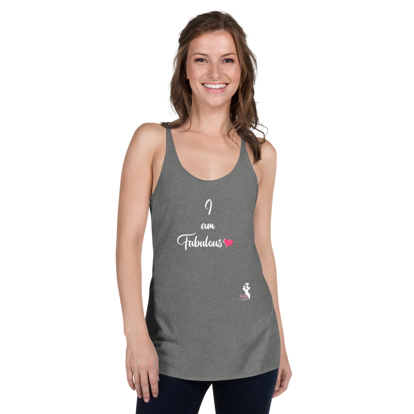 Women's Racerback Tank - II am fabulous - colors