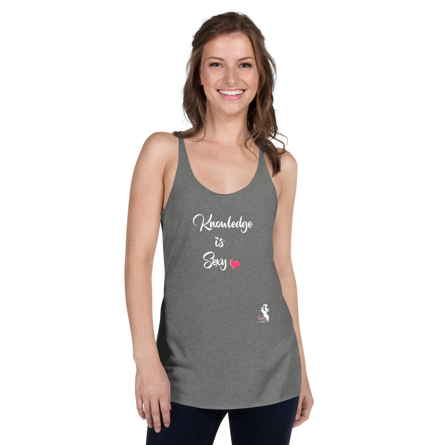 Women's Racerback Tank - Knowledge is Sexy - Colors
