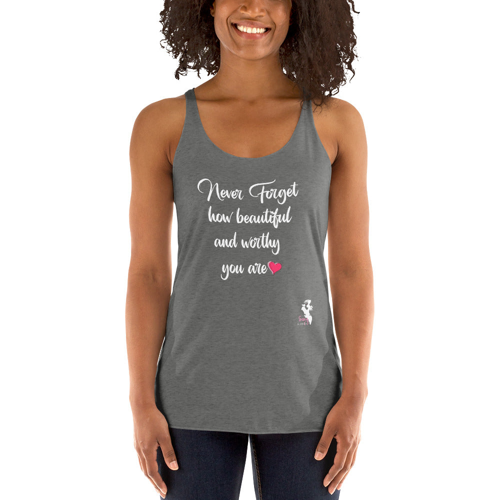Women's Racerback Tank - Never forget! - Colors