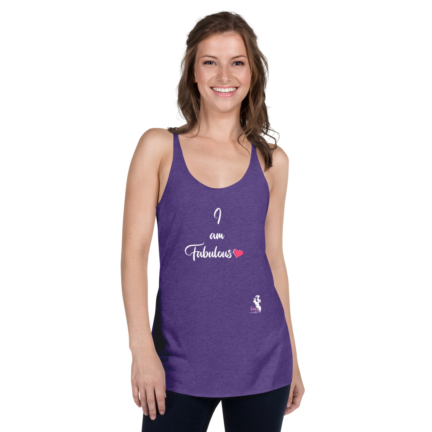 Women's Racerback Tank - II am fabulous - colors