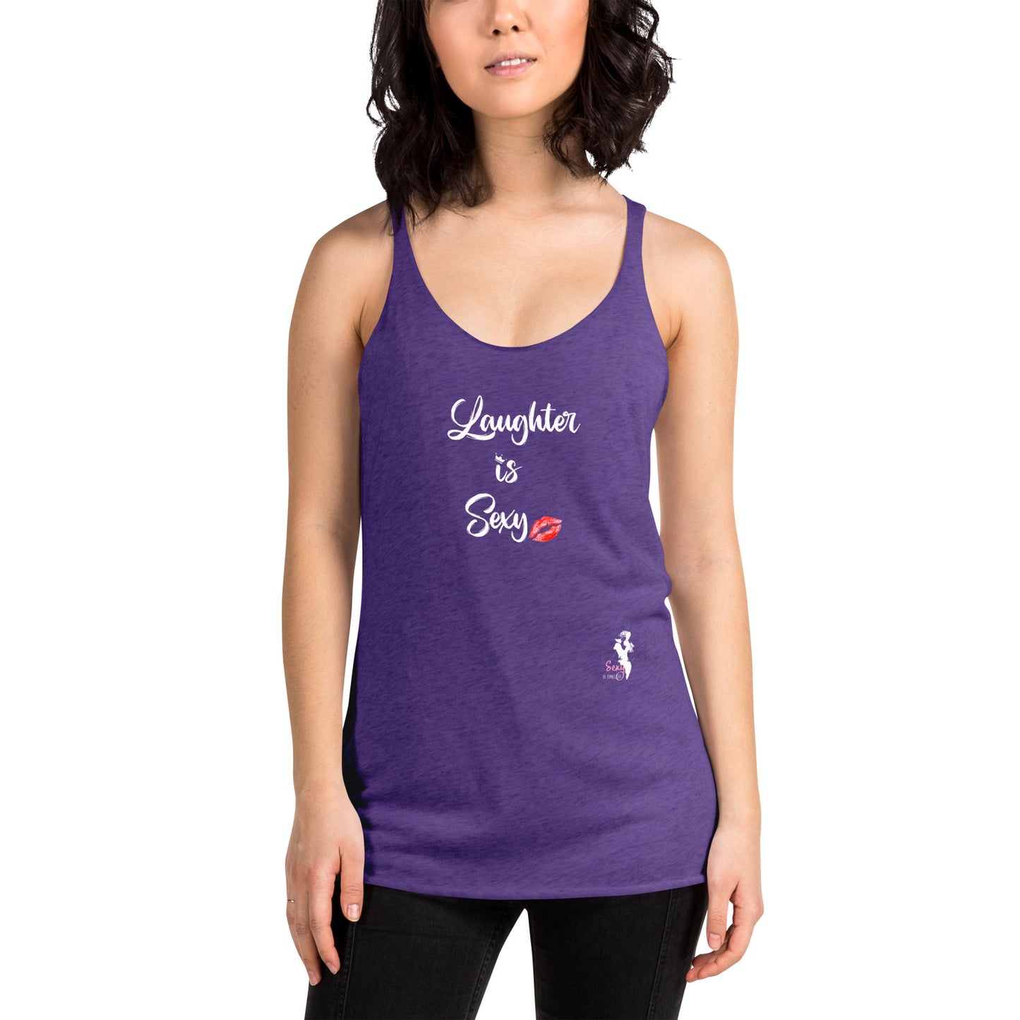 Women's Racerback Tank - Laughter is Sexy - Colors