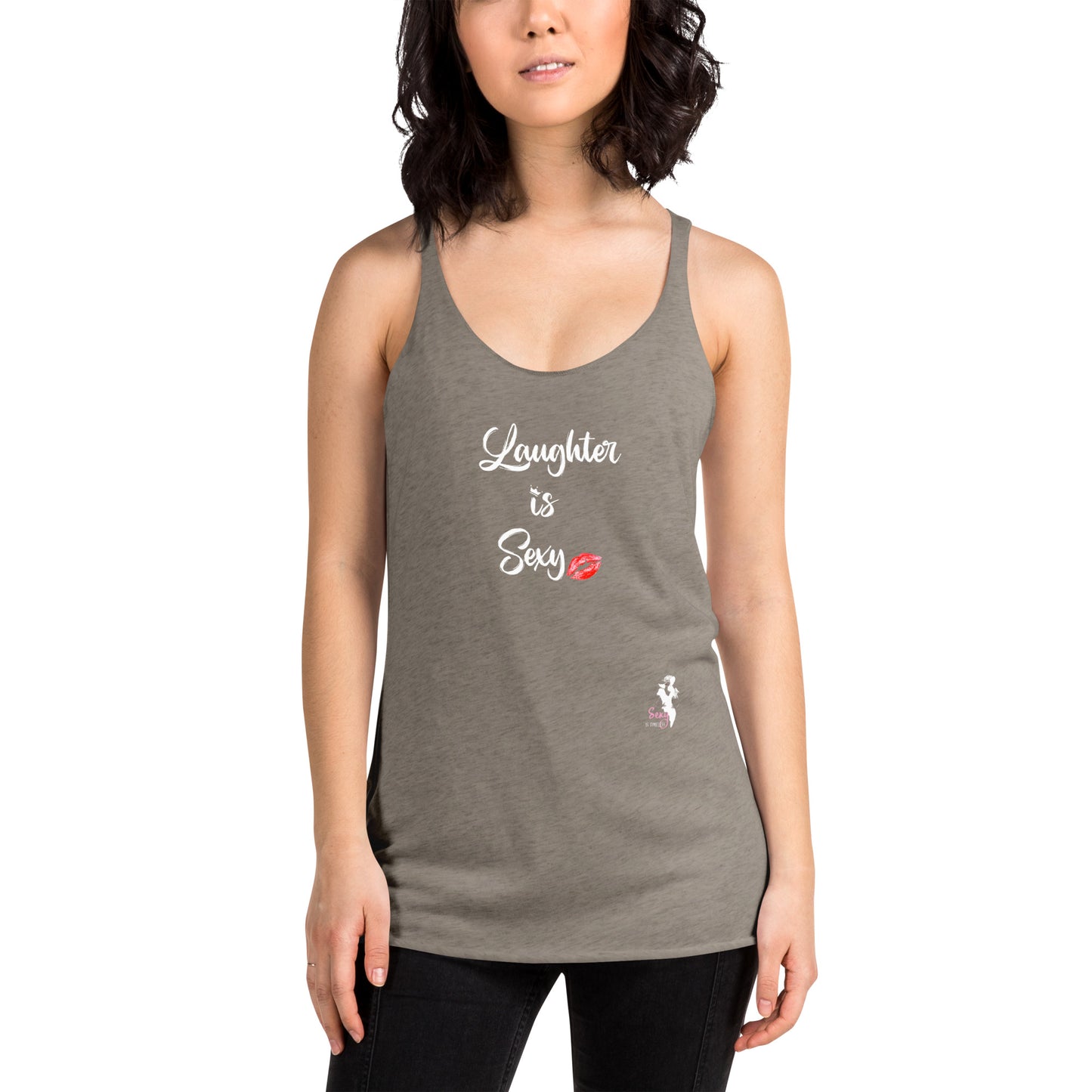 Women's Racerback Tank - Laughter is Sexy - Colors