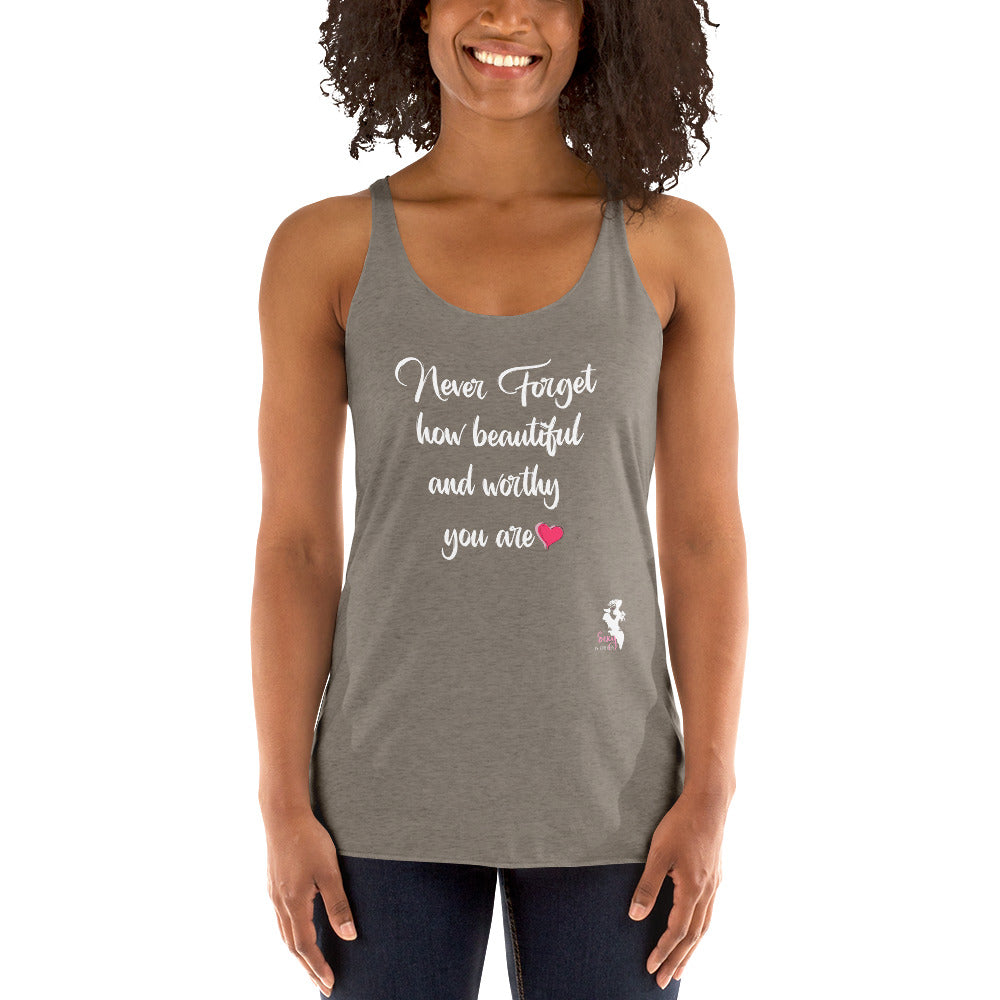 Women's Racerback Tank - Never forget! - Colors