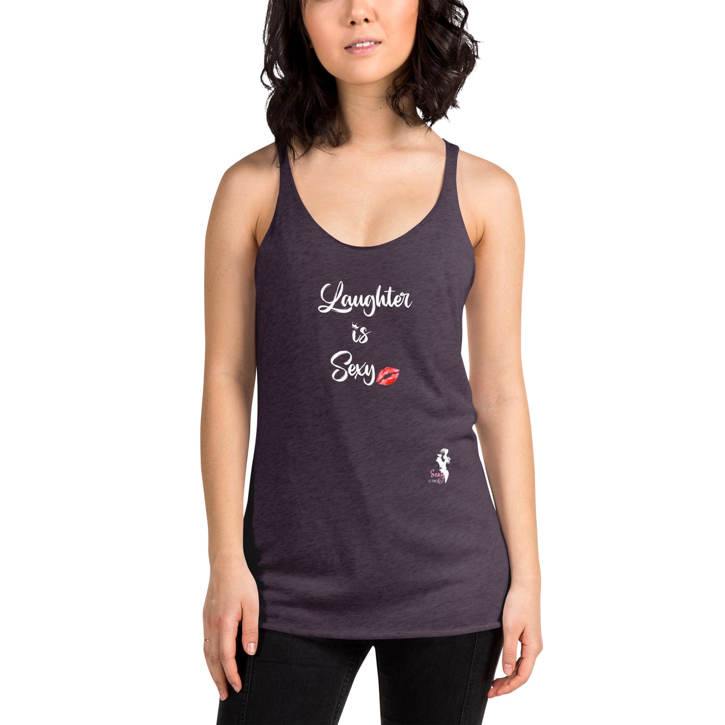 Women's Racerback Tank - Laughter is Sexy - Colors