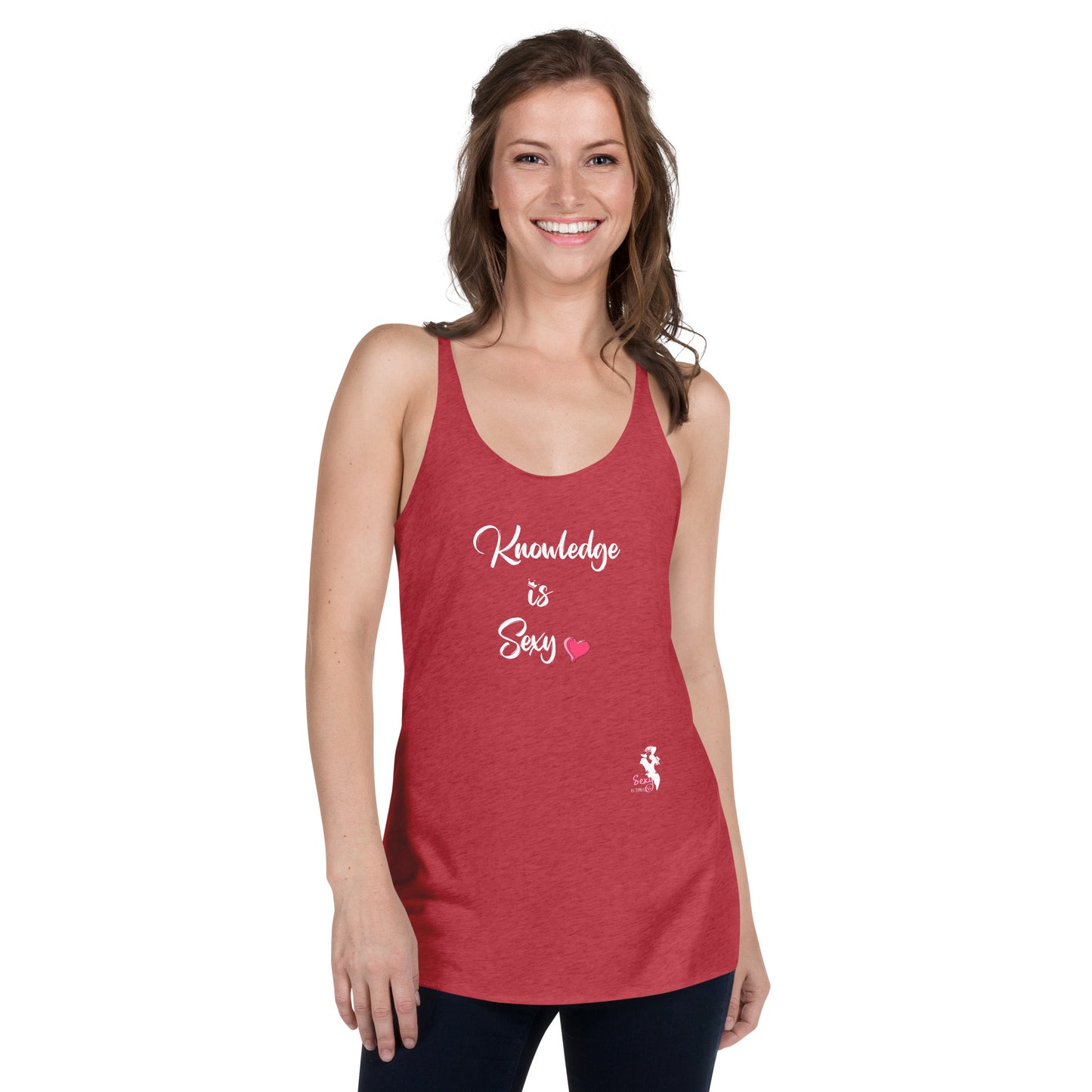 Women's Racerback Tank - Knowledge is Sexy - Colors