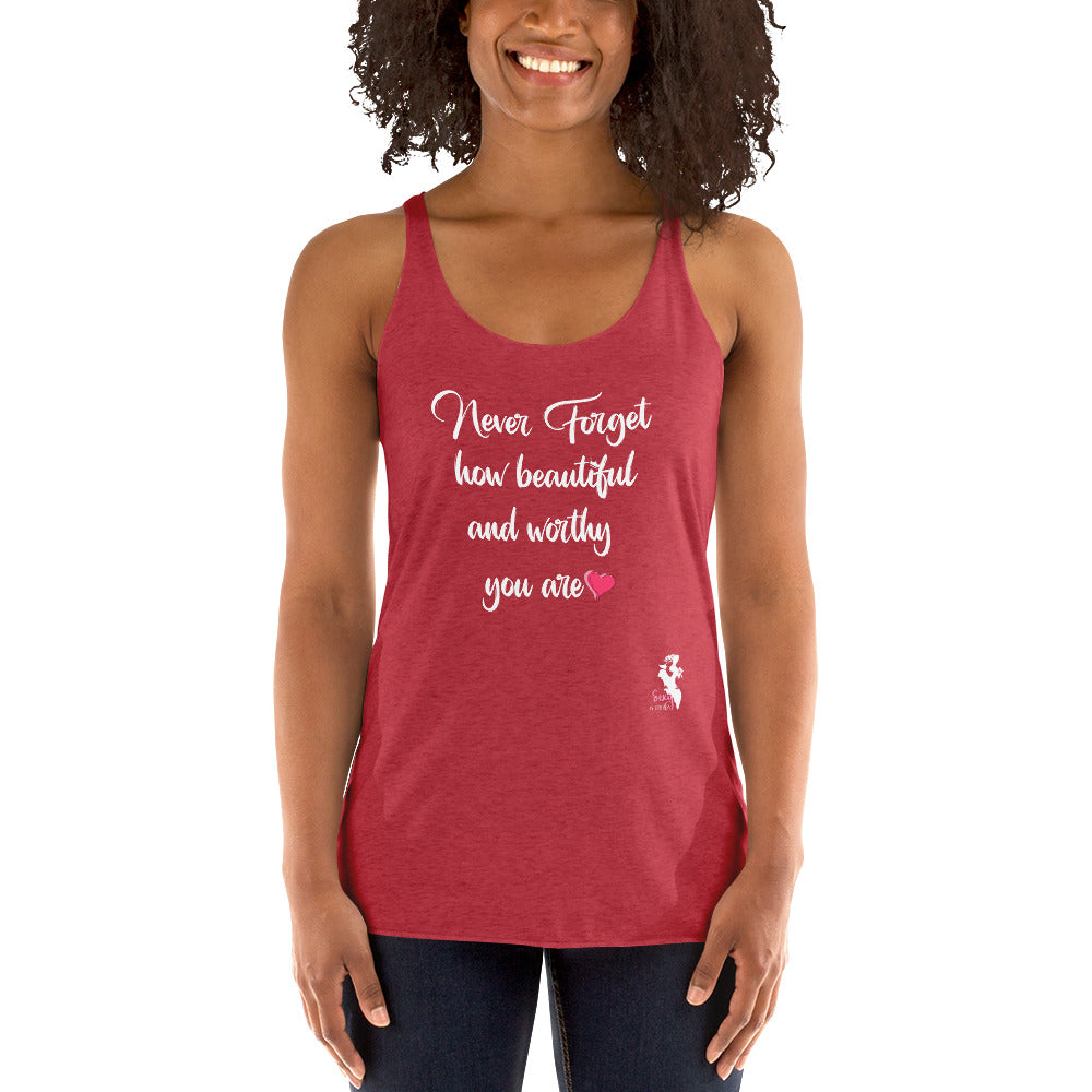 Women's Racerback Tank - Never forget! - Colors