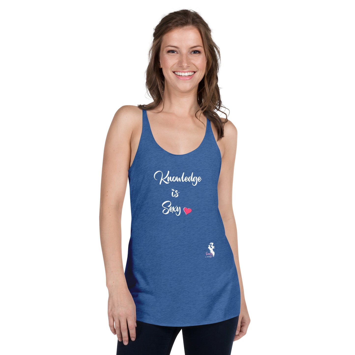 Women's Racerback Tank - Knowledge is Sexy - Colors