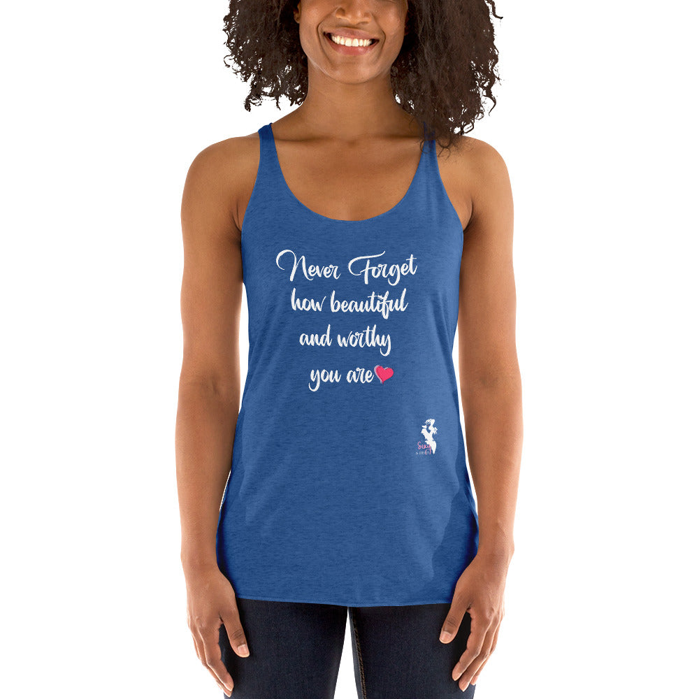 Women's Racerback Tank - Never forget! - Colors