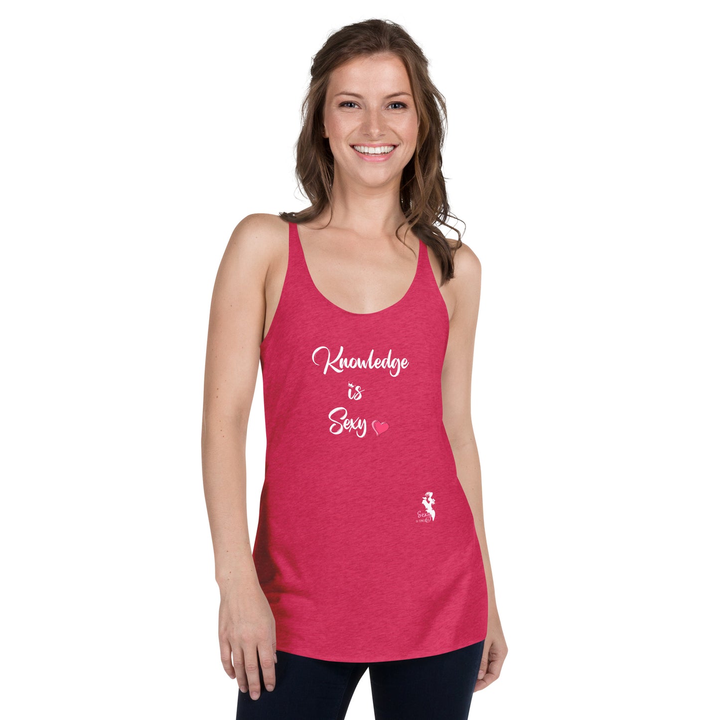 Women's Racerback Tank - Knowledge is Sexy - Colors