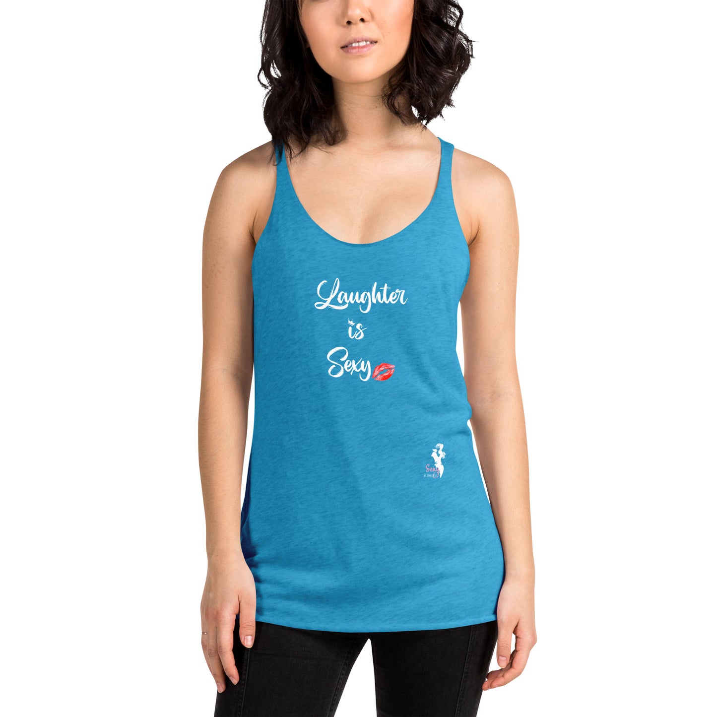 Women's Racerback Tank - Laughter is Sexy - Colors