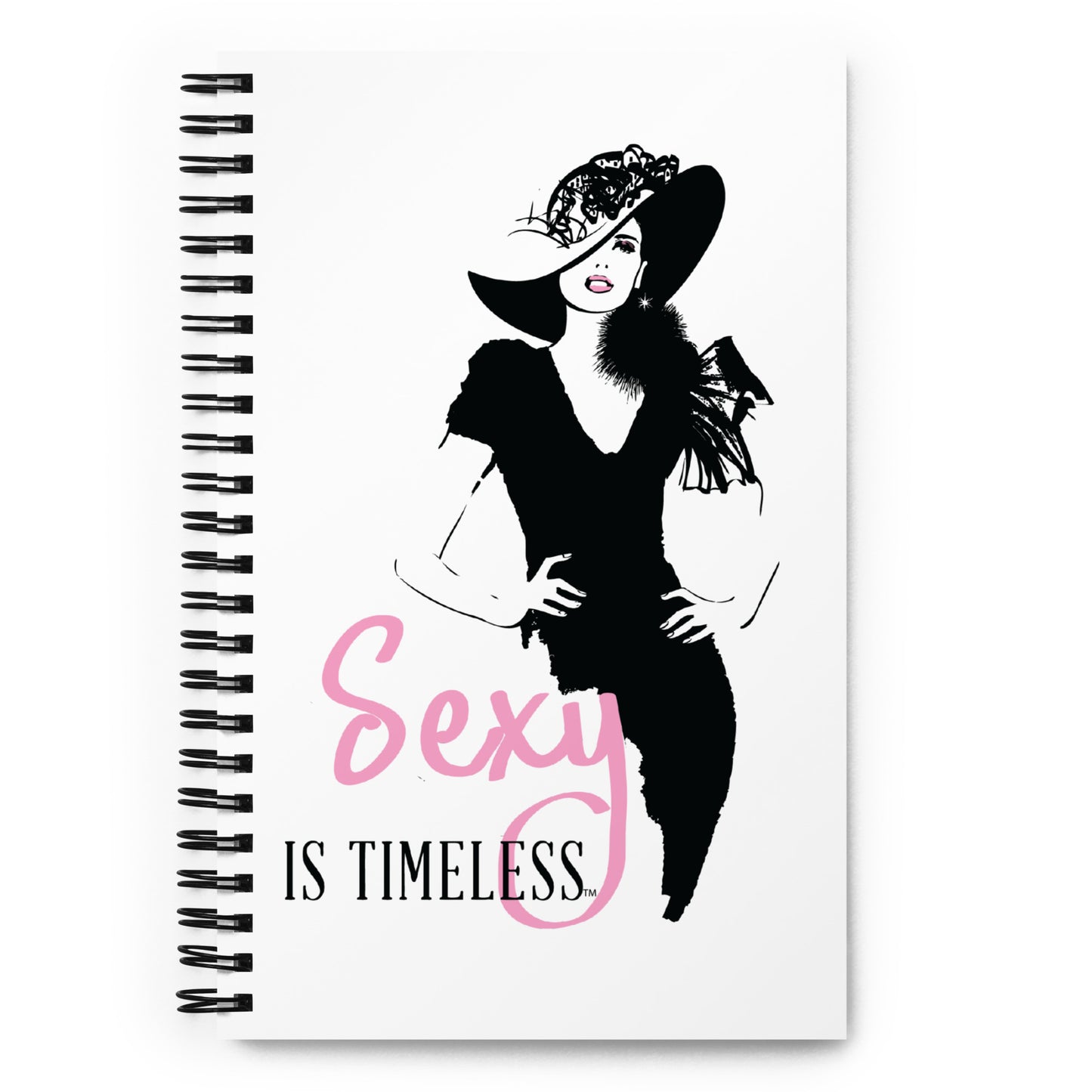 Sexy is Timeless Spiral notebook