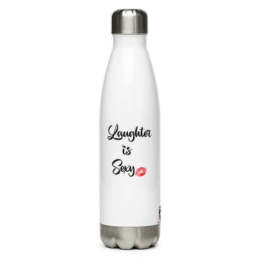 Stainless Steel Water Bottle - Laughter is Sexy