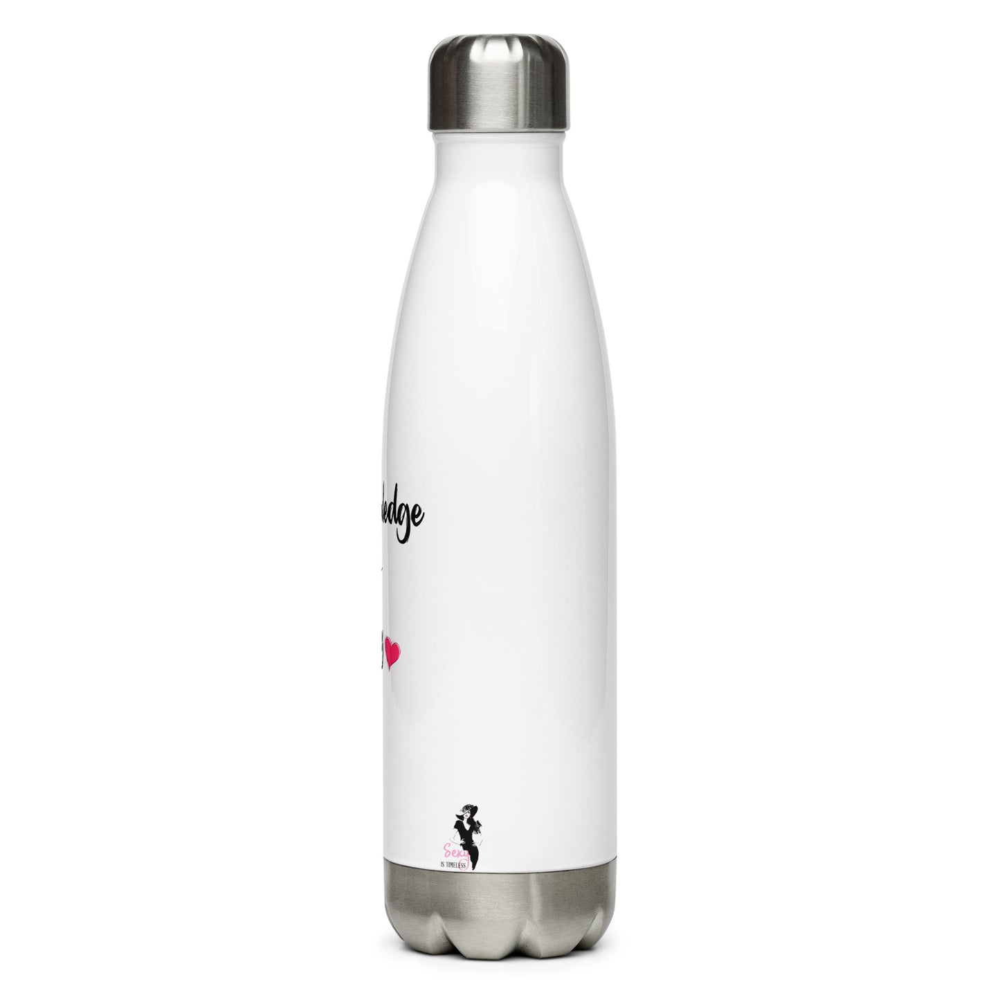 Stainless Steel Water Bottle - Knowledge is sexy