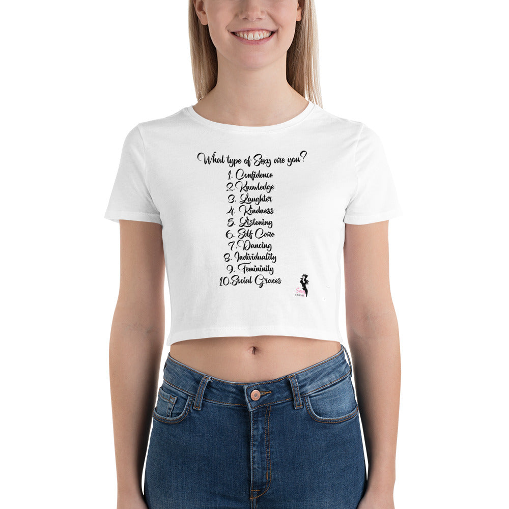 Women’s Crop Tee - What type of sexy are you?