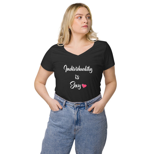 Individuality is Sexy v-neck t-shirt