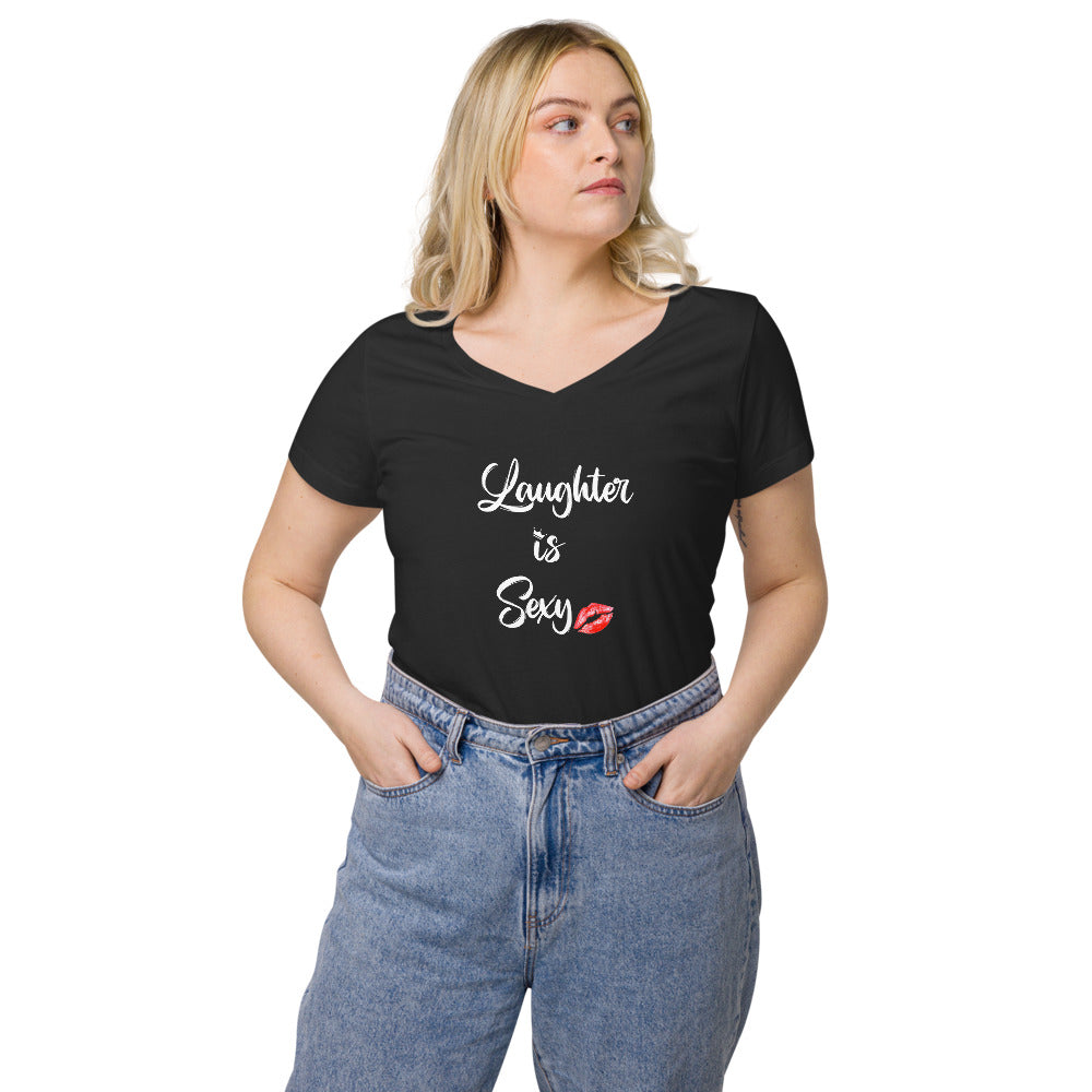 Laughter is Sexy v-neck t-shirt