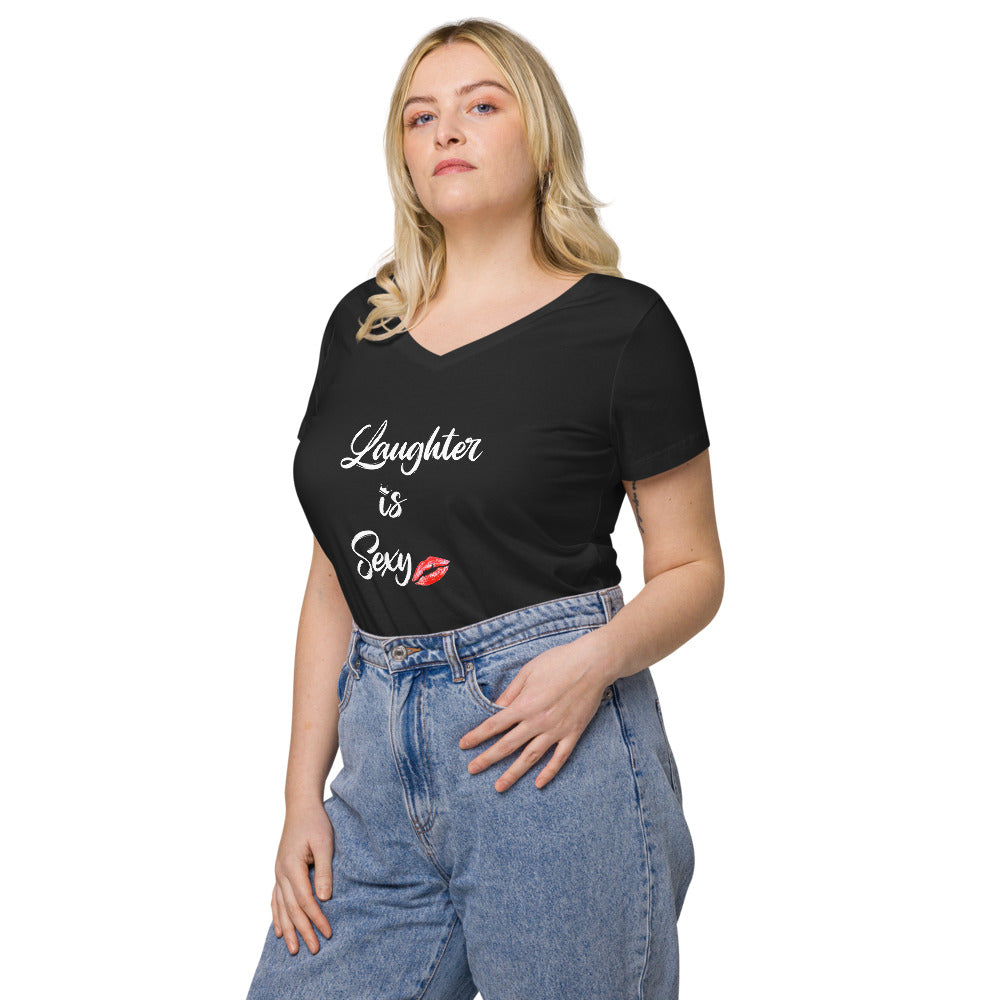 Laughter is Sexy v-neck t-shirt