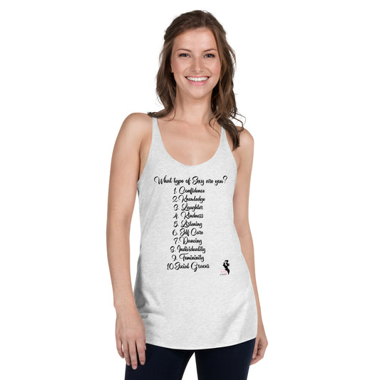 Women's Racerback Tank - What kind of sexy are you?