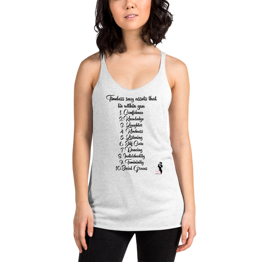 Women's Racerback Tank - Timeless assets