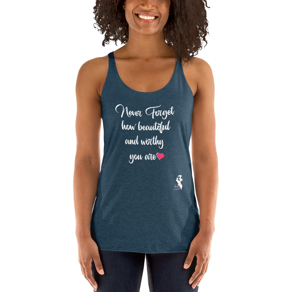 Women's Racerback Tank - Never forget! - Colors