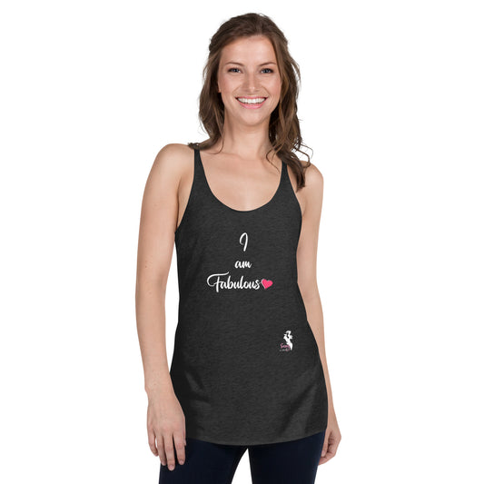 Women's Racerback Tank - II am fabulous - colors