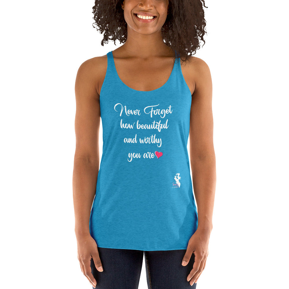 Women's Racerback Tank - Never forget! - Colors